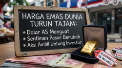 Harga Emas Turun karena Aksi Ambil Untung