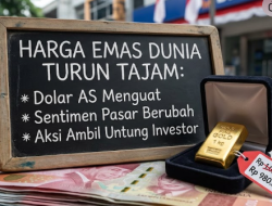 Harga Emas Turun karena Aksi Ambil Untung